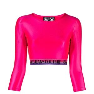Versace Jeans Couture Pink Crop Top